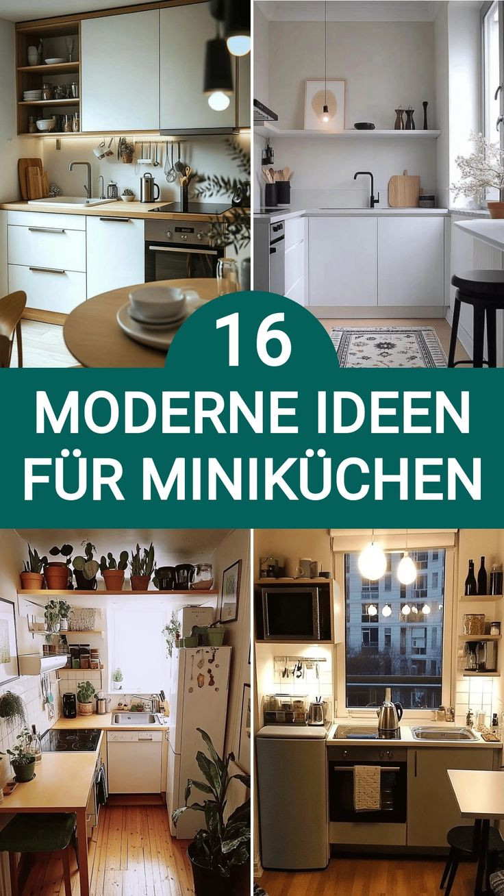 16 Moderne Ideen Für Deine Mini-Küche