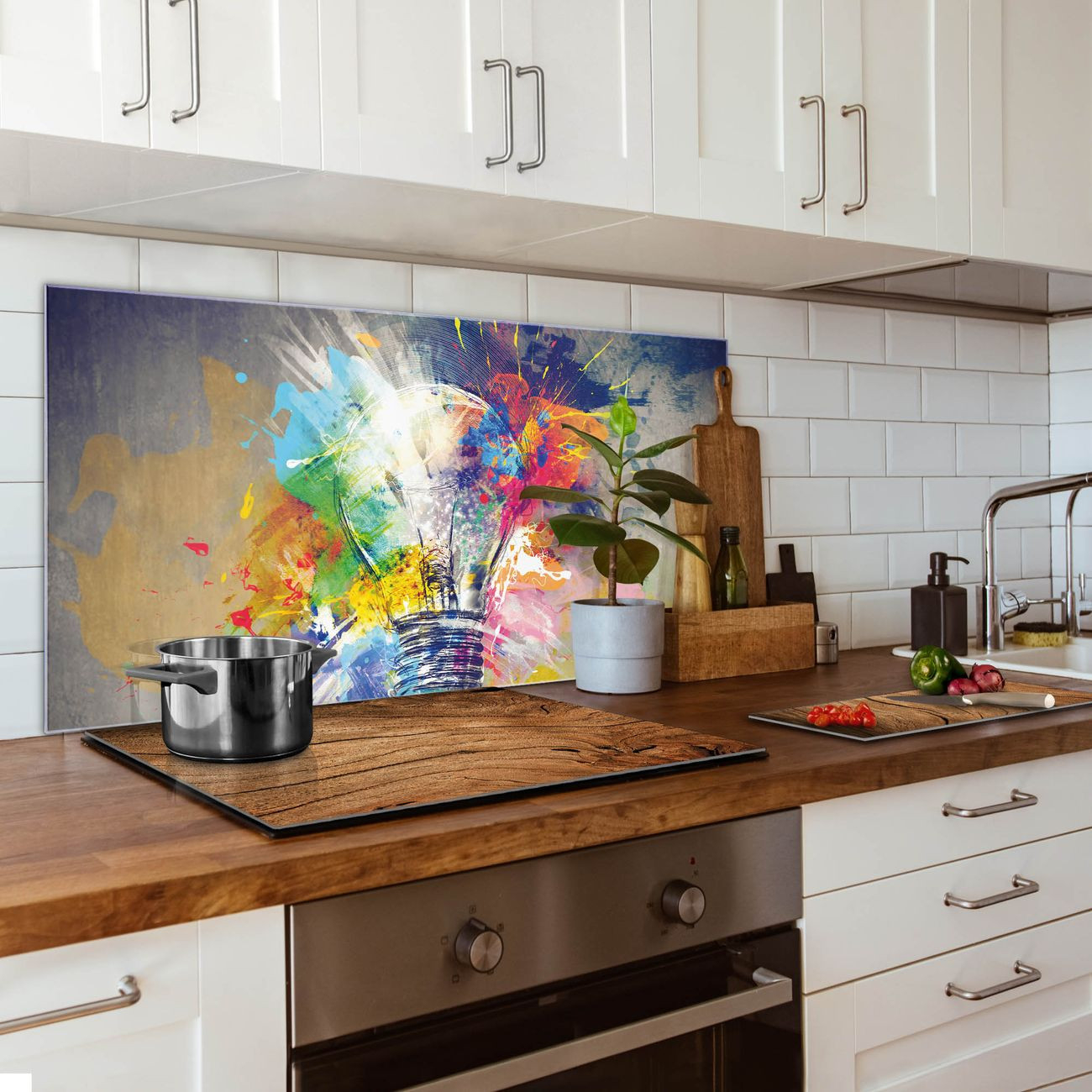 Küchenrückwand Glas Motiv Idee | Banjado