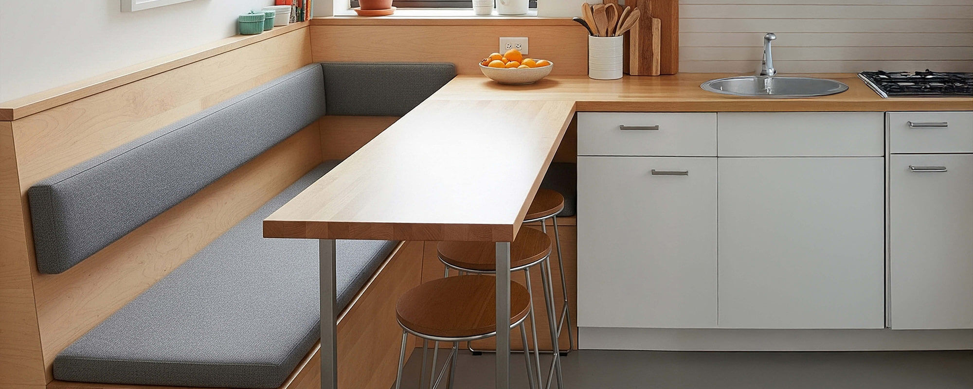Platzsparende Ess- &amp; Eckbank-Ideen Für Kleine Küchen | Küchenmarkt
